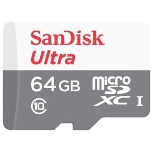 Karta SanDisk Ultra MicroSDXC 64 GB Class 10 UHS-I  (SDSQUNR-064G-GN3MN)