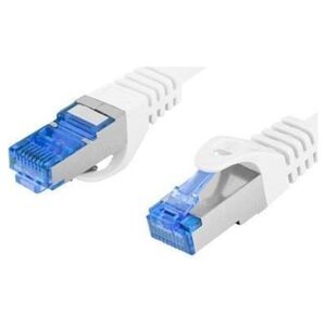 Lanberg PATCHCORD KAT.6A S/FTP LSZH CCA 0.25M BIAŁY FLUKE PASSED LANBERG