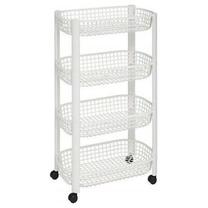 5five Wózek kuchenny na kółkach BASKET, plastikowy, 46,5 x 25,5 x 79 cm