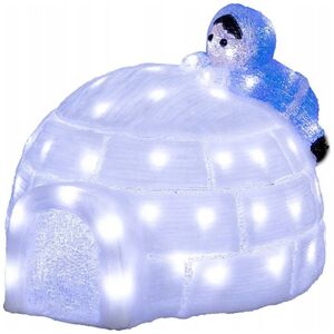 Dekoracja świąteczna Fééric Lights and Christmas Ozdoba świetlna zewnętrzna, igloo z akrylu, 70 LED