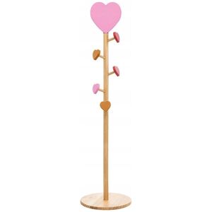 Atmosphera Wieszak stojący dla dzieci LOVE, haczyki serduszka, 135 cm