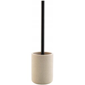 Douceur d`Interieur Szczotka toaletowa z czarną rączką, 10 x 40 cm, SAND
