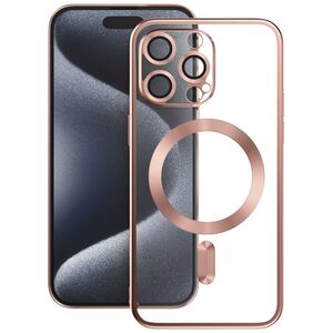 Vmax Electroplating Mag TPU case for iPhone 16 Plus 6,7&quot; rose gold 6976757304286