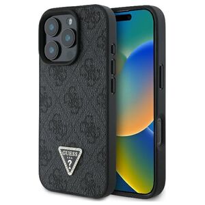 Guess case for iPhone 16 Pro Max 6,9&quot; GUHCP16XP4TDPK Leather 4G Triangle Strass black MagSafe 3666339327392