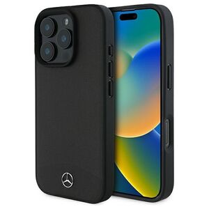 Mercedes case for iPhone 16 Pro Max 6,9&quot; MEHMP16X23RBARK Hardcase Textured And Plain Leather MagSafe black 3666339312534