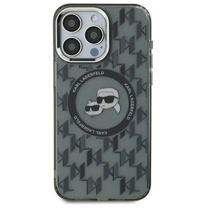 Karl Lagerfeld case for iPhone 16 Pro 6,3&quot; KLHMP16LHMCKMHK black Hard IML Monogram Karl&Choupette Head MagSafe 3666339318383