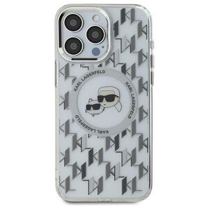Karl Lagerfeld case for iPhone 16 6,1&quot; KLHMP16SHMCKMHT transparent Hard IML Monogram Karl&Choupette Head MagSafe 3666339318482