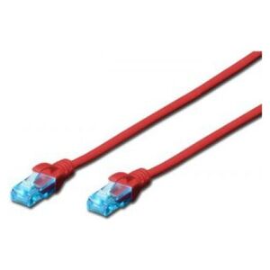 Digitus Patch cord U/UTP kat.5e PVC 1m czerwony (DK-1512-010/R)