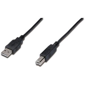 Kabel USB Digitus USB-A - USB-B 1.8 m Czarny (AK-300105-018-S)