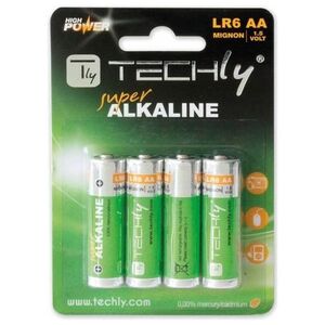 Techly Bateria High Energy AA / R6 4 szt.