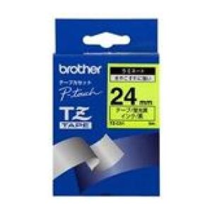 Brother taśma sygnałowa żółta TZ-C51 nadruk czarny