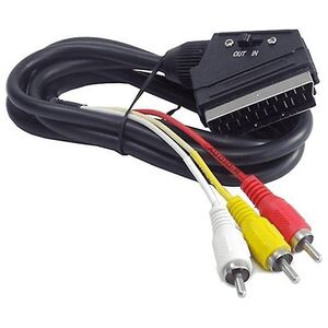 Kabel Gembird Scart - RCA (Cinch) x3 1.8m czarny (CCV519001)