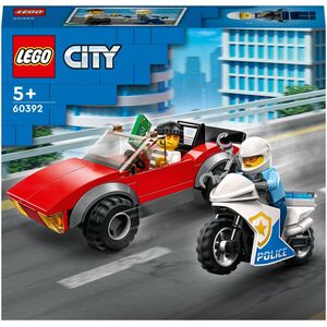 LEGO City Motocykl policyjny – pościg za samochodem (60392)