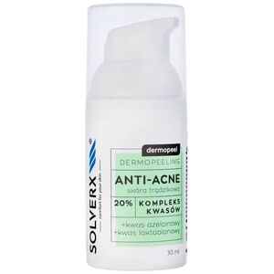 Solverx SOLVERX Dermopeel Dermopeeling Anti-Acne - Kompleks Kwasów 20% (azelainowy,laktobionowy) 30ml
