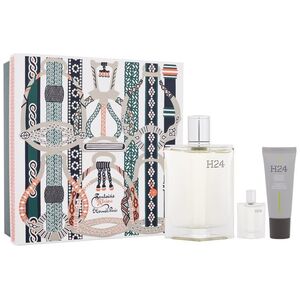 Hermes Set Hermes: H24, Eau De Toilette, For Men, 100 ml + H24, Eau De Toilette, For Men, 5 ml *Miniature + H24, Energy & Hydration, Cream, For Face, 20 ml For Men