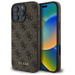Original Case IPHONE 16 PRO MAX Guess Hardcase 4G Classic (GUHCP16XG4GFBR) brown 3666339346034