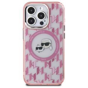 Original Case IPHONE 15 PLUS Karl Lagerfeld IML Monogram Karl&Choupette Head MagSafe (KLHMP15MHMCKMHP) pink 3666339285036