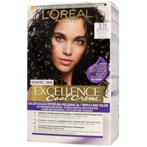L’Oreal Paris Krem koloryzujący do włosów Exellence 3.11 Ultra Popielaty Ciemny Brąz