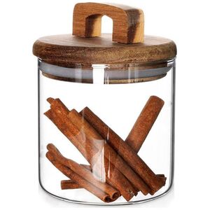 Excellent Houseware Pojemnik kuchenny szklany z uszczelką zamykany 750 ml