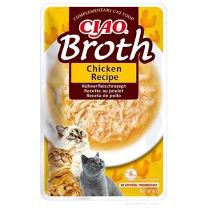 Inaba Foods INABA Ciao Broth-karma uzupełniająca dla kota o smaku kurczaka w rosole 40g