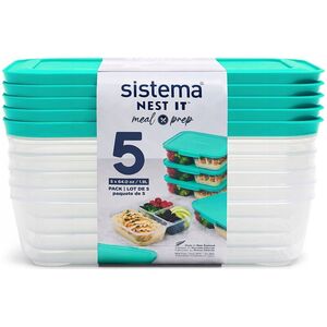 Sistema sistema Meal Prep Boxen NEST IT 1,19 l 5 Stück