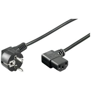 Kabel zasilający Manhattan KABEL ZASILAJĄCY IEC320 SCHUKO NA C13 10A 2M KĄTOWY