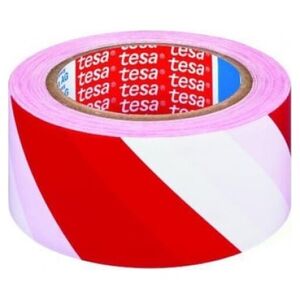 Tesa Taśma samoprzylepna ostrzegawcza 33m 50mm czerwono-biała (H6076092)