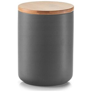 Zeller ANTHRACITE κεραμικό δοχείο με καπάκι από μπαμπού, 650 ml, ZELLER 13429124 4003368198262