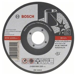 Bosch Tarcz tnąca prosta BEST FOR INOX Rapido 125mm (2.608.600.549)