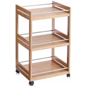 Καρότσι κουζίνας Zeller Bamboo με 3 επίπεδα, 46 x 38 x 76 cm, μπαμπού 13429413 4003368135915