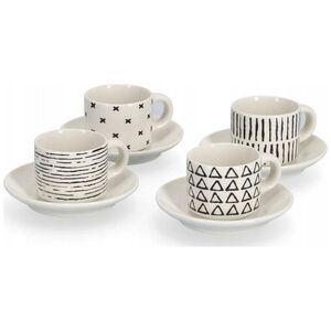 Zeller Σετ φλιτζάνια espresso με γεωμετρικά σχέδια, 70 ml 13458397 4003368265377