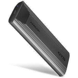 Kieszeń Axagon AXAGON EEM2-GTS2, 10Gbps USB-C - M.2 NVMe & SATA SSD metalowy THIN box, bezśrubowy