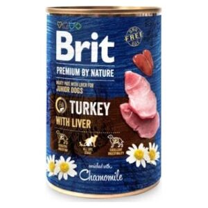 Brit Brit Premium By Nature Turkey with Liver Indyk Wątróbka dla Szczeniąt 400 g