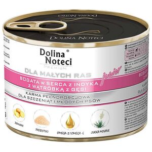 Dolina Noteci Premium Junior serca z indyka z wątróbką z gęsi 185 g