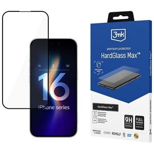 3MK 3mk HardGlass Max - Szkło hartowane do iPhone 16 Pro (Czarny)