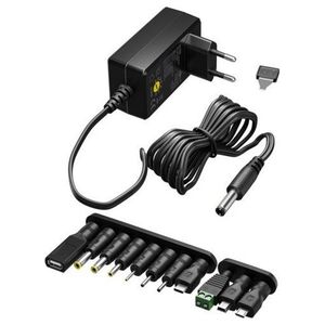 Zasilacz do laptopa Goobay Zasilacz uniwersalny 3 V - 12 V, maks. 12 W, A