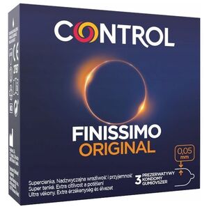 Alkotest CONTROL_Finissimo Original cienkie prezerwatywy 3szt