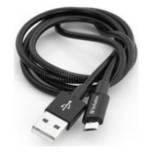 Kabel USB Verbatim USB-A - microUSB 1 m Czarny (48863)