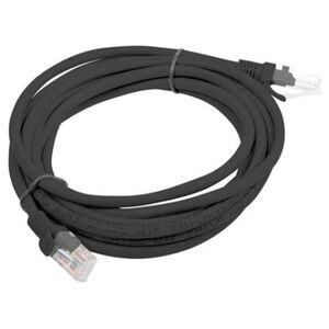 Lanberg Patchcord, Cat5e, nieekranowany, 5m, czarny (PCU5-10CC-0500-BK)