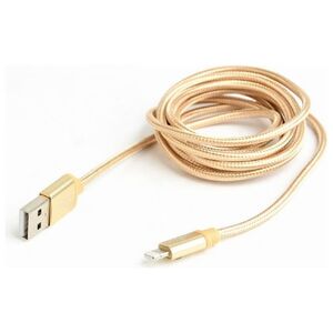 Kabel USB Gembird USB-A - Lightning 1 m Złoty (CCB-mUSB2B-AMLM-6-G)