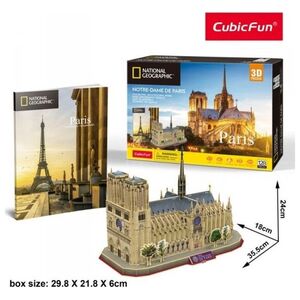 Cubicfun PUZZLE 3D NATIONAL GEO NOTR DAME DE PARIS