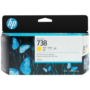 Tusz HP HP Atrament/HP 738 130-ml YLW DesignJet Ink