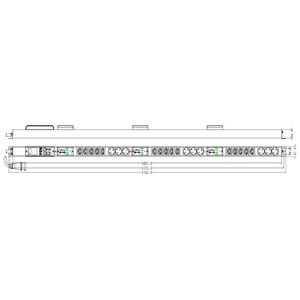 Alantec Zarządzalna listwa zasilająca 42U 3f - 15 x IEC C13 + 9 x CEE 7/5, zapewnia pełną kontrolę i zarządzanie zasobami sprzętowymi AVIZIO POWER