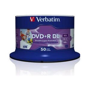Verbatim DVD+R DL 8.5 GB 8x 50 sztuk (43703)