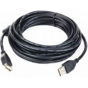 Kabel USB Gembird USB-A - USB-A 4.5 m Czarny (CCFUSB2AMAF15)
