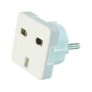 Gembird adapter zasilania ANG/PL (Wtyk PL/Gniazdo ANG) Biały (A-AC-UKEU-001)
