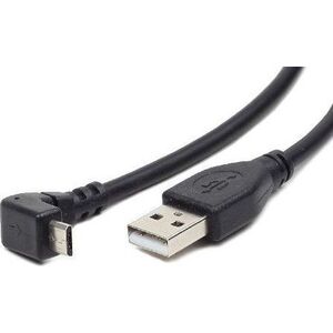 Kabel USB Gembird USB-A - microUSB 1.8 m Czarny (CCP-MUSB2-AMBM90-6)