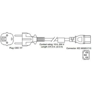 Kabel zasilający Cisco (Europe), C13, CEE 7, 1.5M (CAB-ACE=)