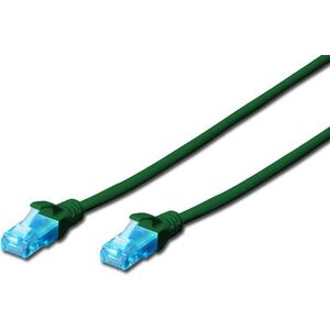 Digitus Kabel patch cord UTP, CAT.5E, zielony, 0.25m, 15 LGW (DK-1512-0025/G)