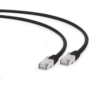 Gembird RJ-45/RJ-45 kat.6a S/FTP Czarny 1.5m (PP6A-LSZHCU-BK-1.5M)